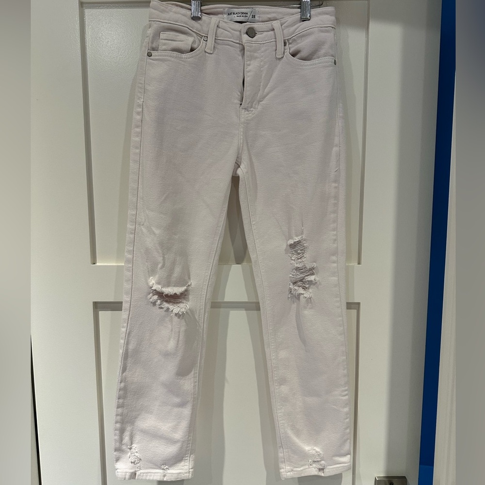 White denim jeans women’s size 25